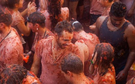 La Tomatina: The world's biggest food fight in Buñol, Spain
